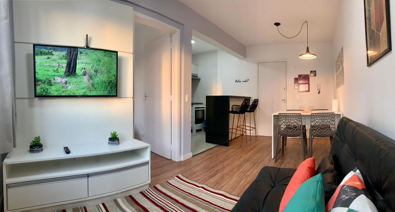707- Apartamento Encantador, Amplo E Decorado, Quarto, Sala, Cozinha, Mobiliario Moderno, Cozinha Completa Com Utensilios , Excelente Vista Da Cidade E Localizacao Privelegiada No Bairro Bigorrilho Curitiba Exteriör bild